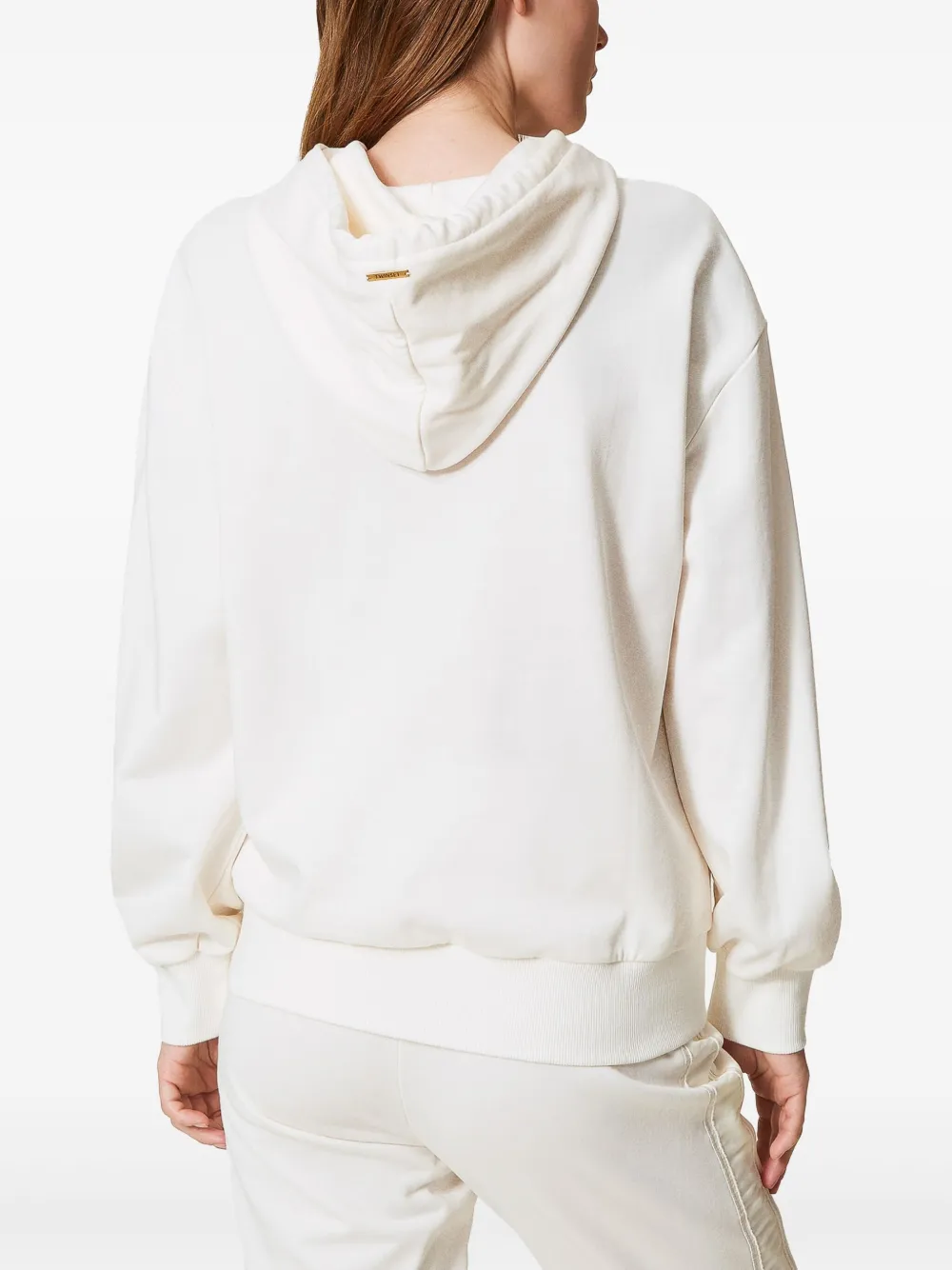 TWINSET Hoodie met borduurwerk Wit