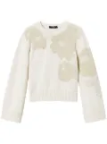 TWINSET rose-jacquard jumper - White