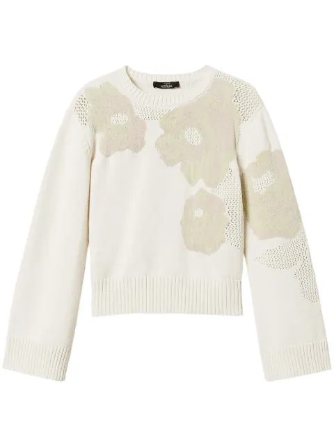 TWINSET rose-jacquard jumper