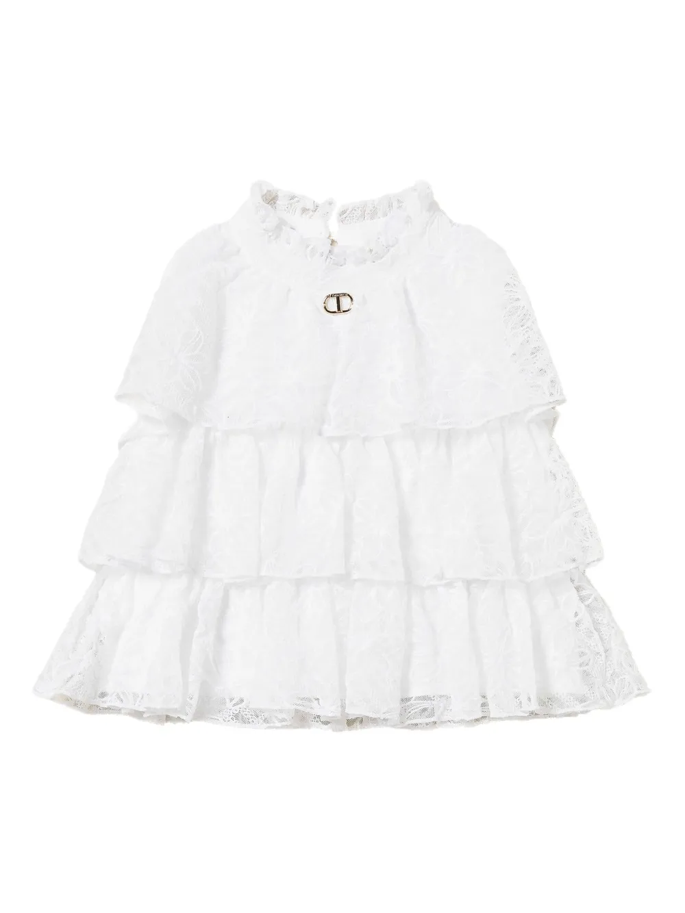 TWINSET Kids top de encaje a capas | blanco | Image 1