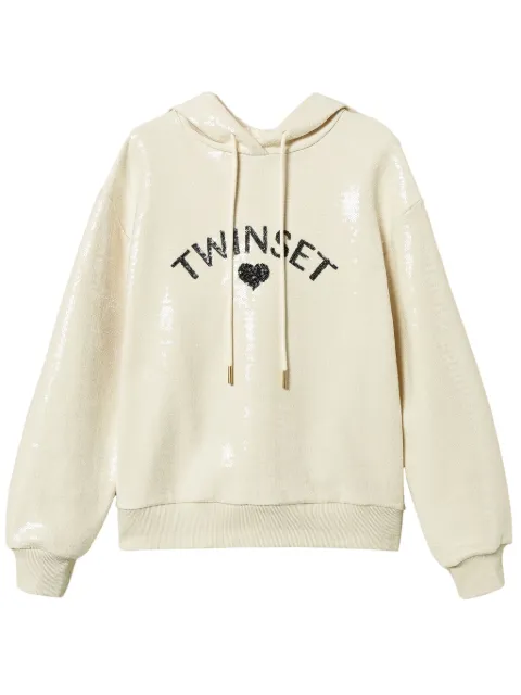 TWINSET logo-embellished hoodie