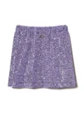 TWINSET Kids sequinned miniskirt - Purple