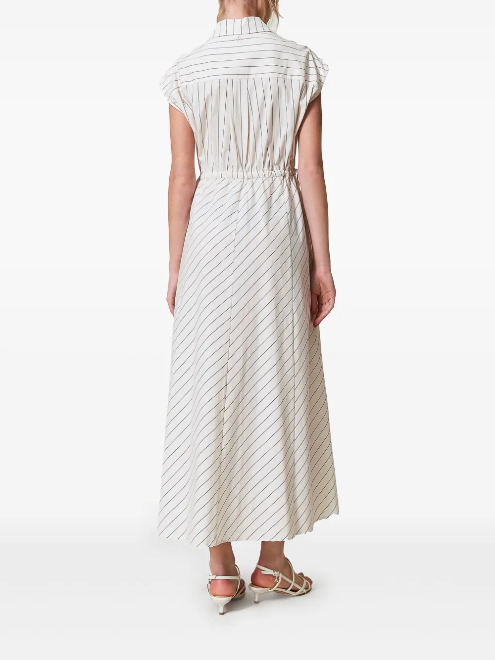 TWINSET Maxi-jurk met macramé detail Wit