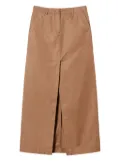 TWINSET Woven midi skirt - Brown