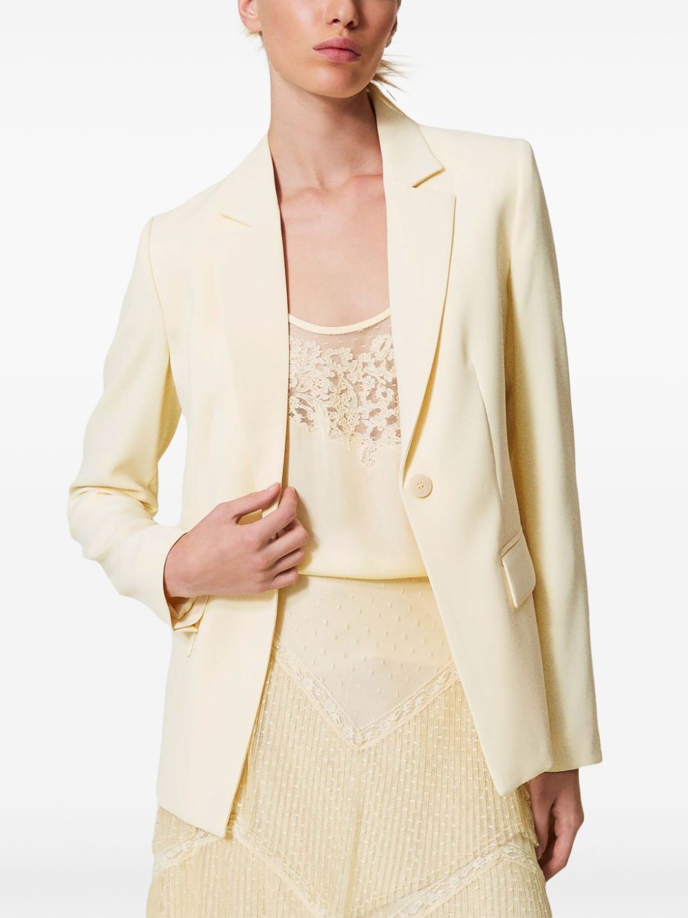 TWINSET Crêpe blazer - Beige