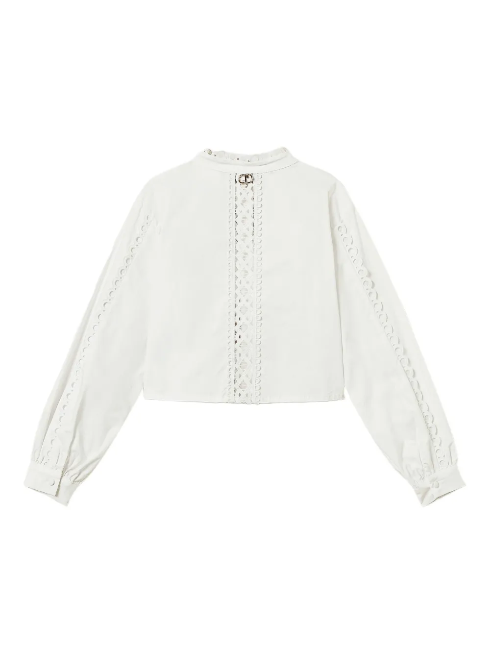 TWINSET Kids Shirt met gevlochten detail Wit