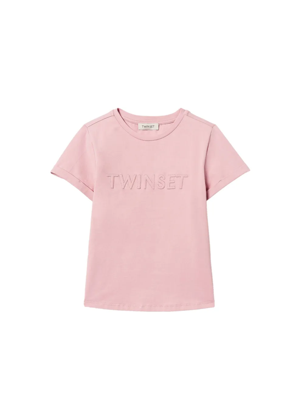 TWINSET Kids T-shirt verfraaid met logo Roze