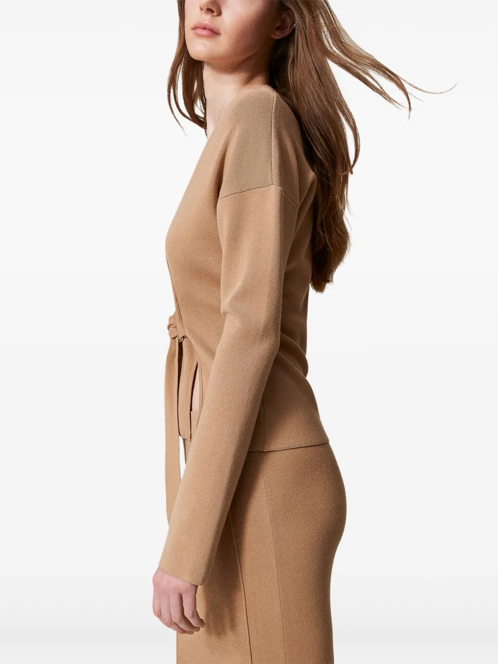 TWINSET Wikkelblouse Bruin
