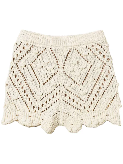 Short en maille ajourée - TWINSET - Modalova