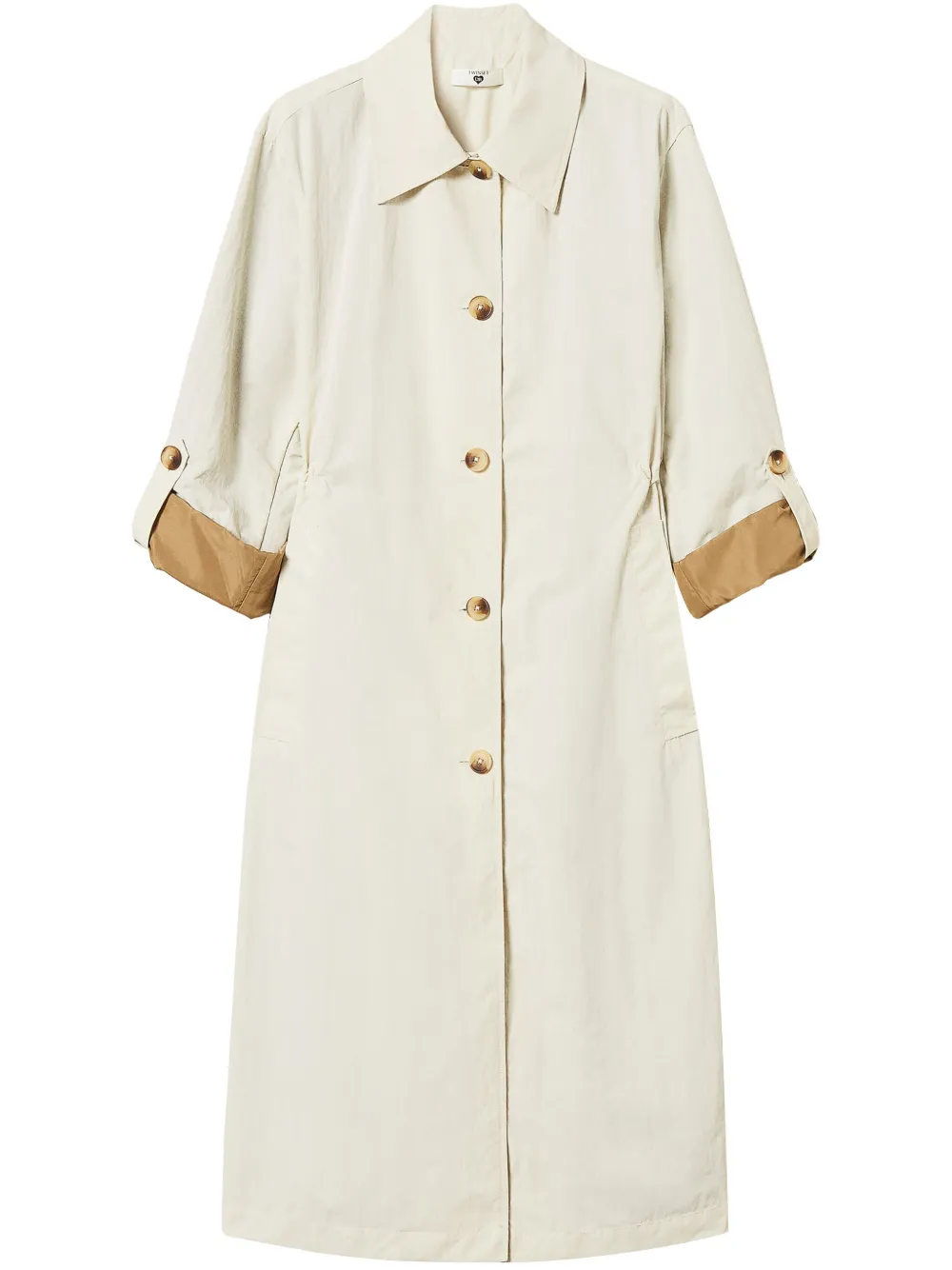 TWINSET two-tone coat | Neutrals | Image 1