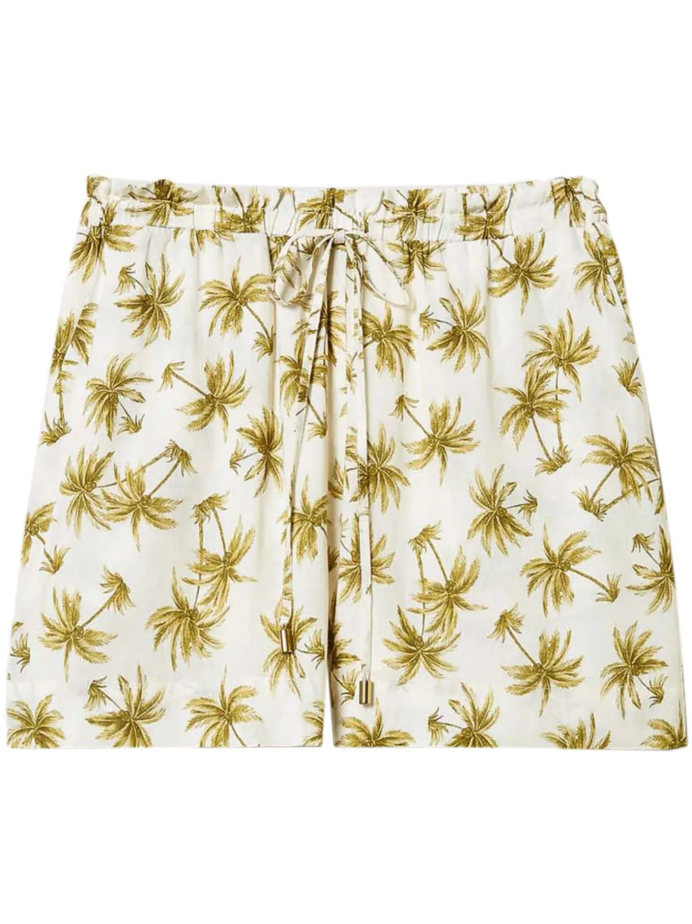 palm tree-print shorts