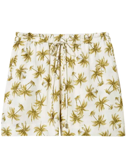 TWINSET palm tree-print shorts