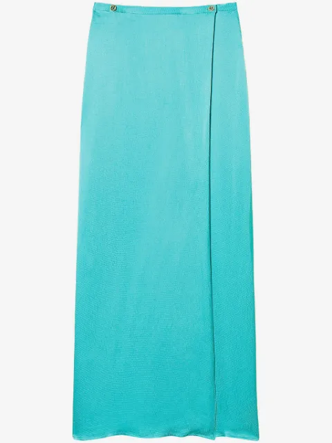 TWINSET satin-finish maxi skirt 