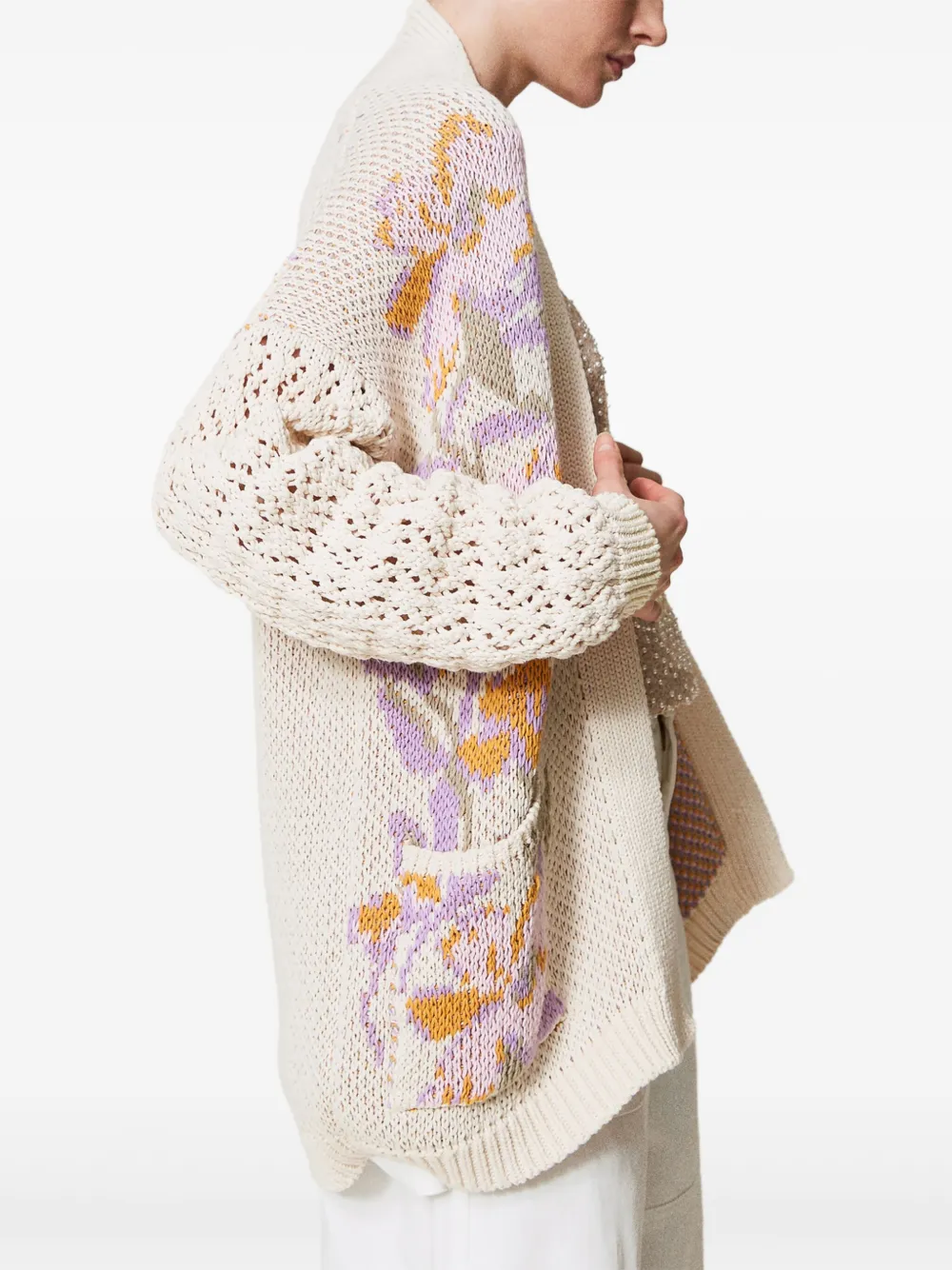 TWINSET Vest met bloemenpatroon Wit