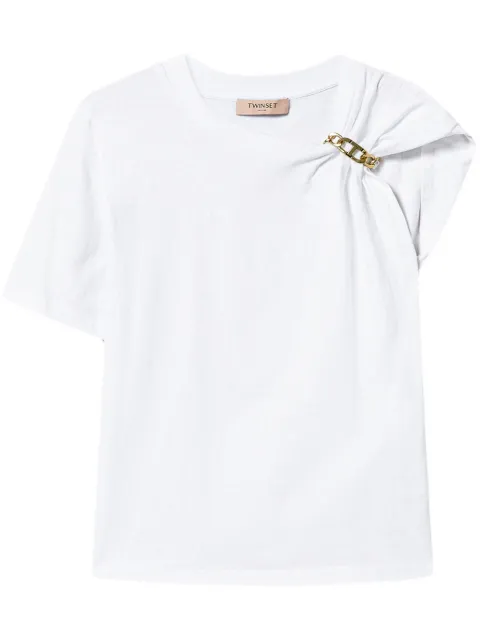 TWINSET playera con detalle de cadena