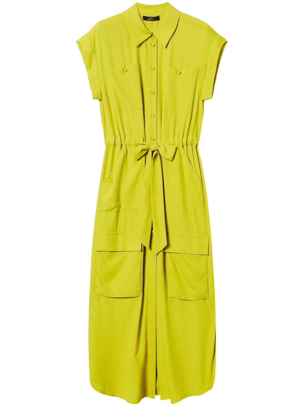 TWINSET Crêpe maxi-jurk Geel