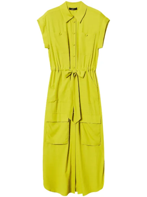 TWINSET crepe shirt maxi dress