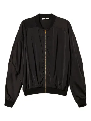 Emporio Armani ベルベット ボンバージャケット | ブラック | FARFETCH JP