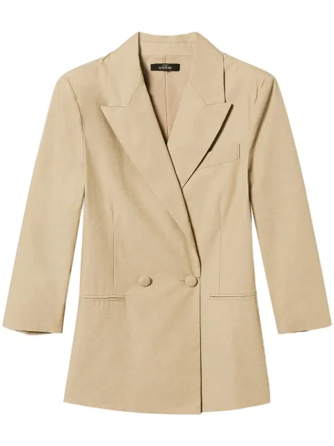 TWINSET double-breasted poplin blazer
