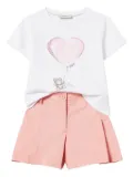 TWINSET Kids cotton short set - White
