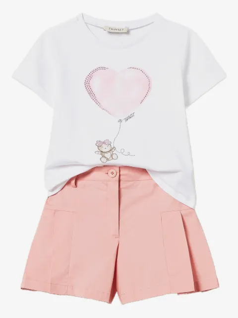 TWINSET Kids cotton short set