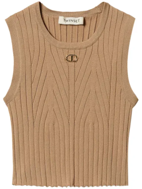 TWINSET Kids ribbed tank top 