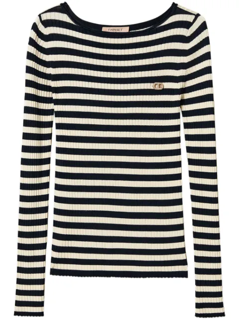 TWINSET pull à rayures
