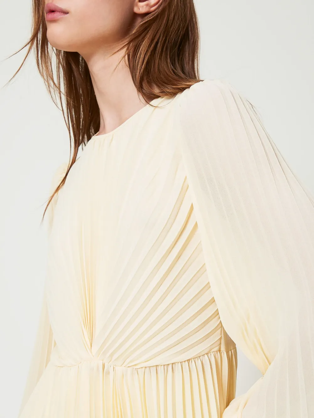 TWINSET Geplooide blouse Geel