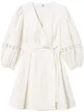 TWINSET cotton mini dress - 00059_MADREPERLA