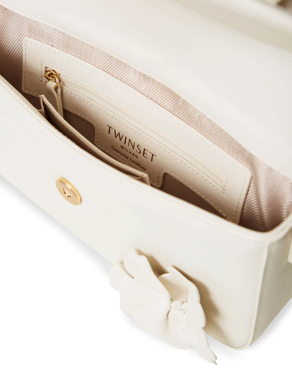 TWINSET Crossbodytas verfraaid met bloemen Wit