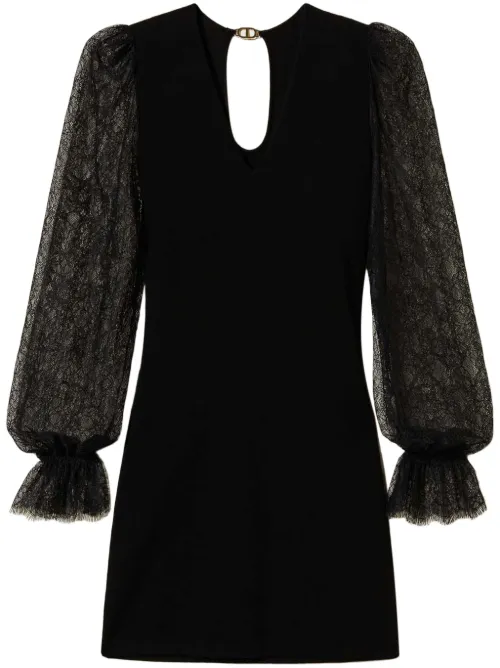 Robe à détails en dentelle - TWINSET - Modalova