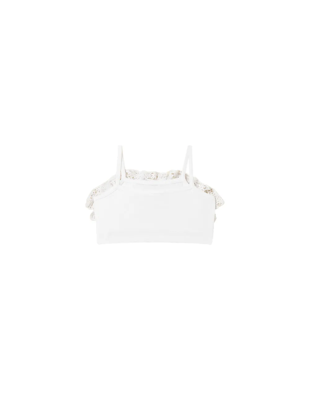 TWINSET Kids Top met ruches Wit