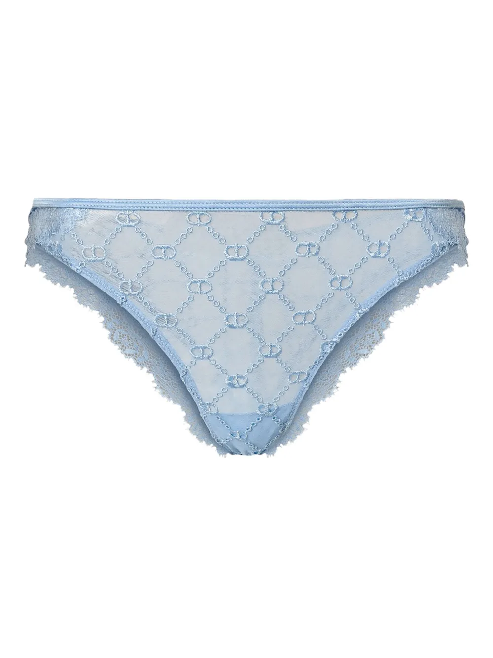 TWINSET frayed lace thong - ブルー TWINSET frayed lace thong - ブルー