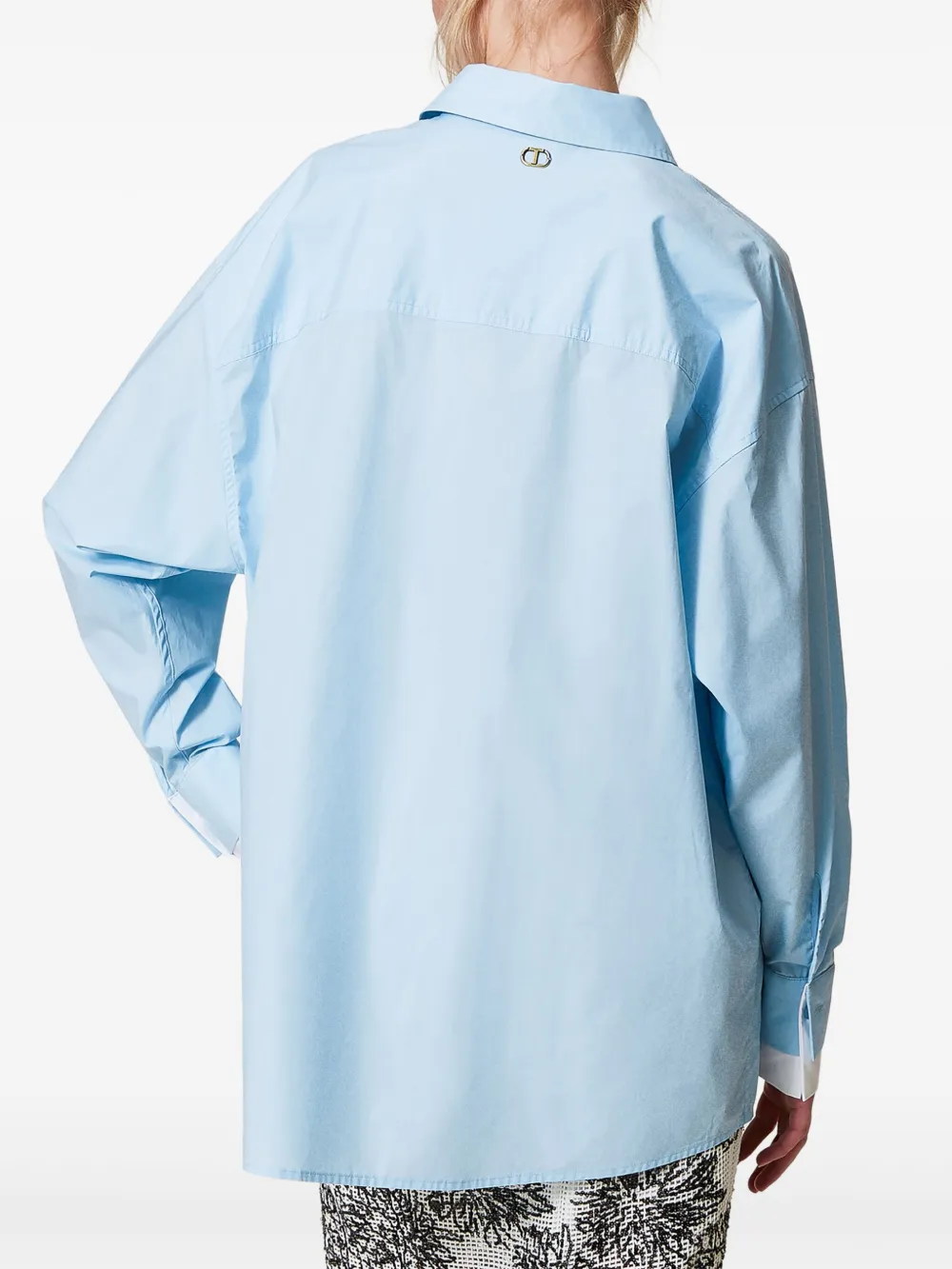TWINSET Overhemd met pailletten Blauw