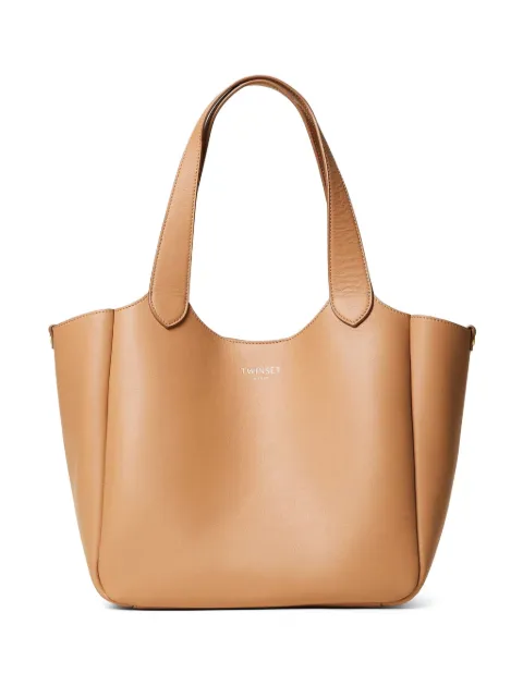 TWINSET leather tote bag