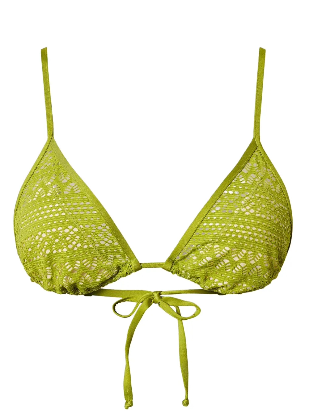 TWINSET Opengebreide bikinitop Groen