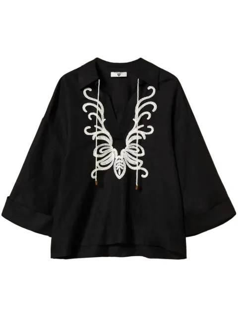 TWINSET blusa con diseño entretejido