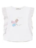 TWINSET Kids ruffled-sleeve T-shirt - White
