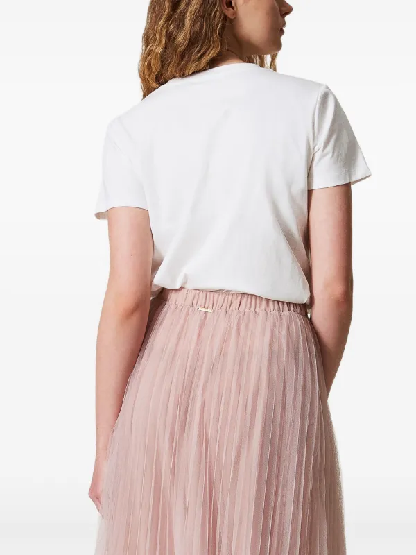 TWINSET Tulle Skirt Pink FARFETCH IN