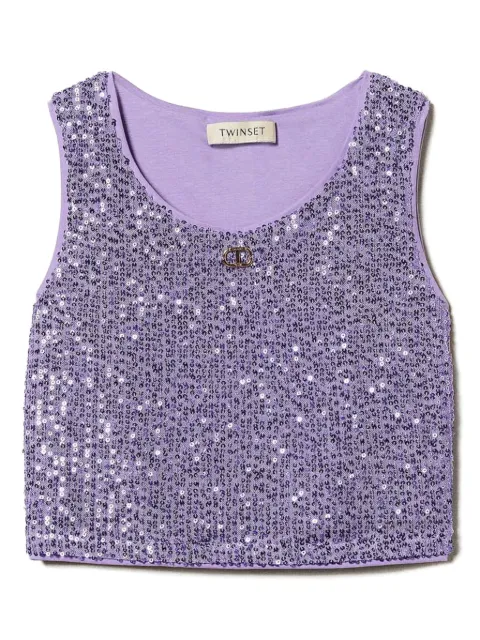 TWINSET Kids sequinned vest