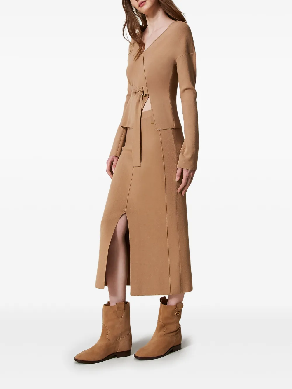 TWINSET Gebreide rok Beige
