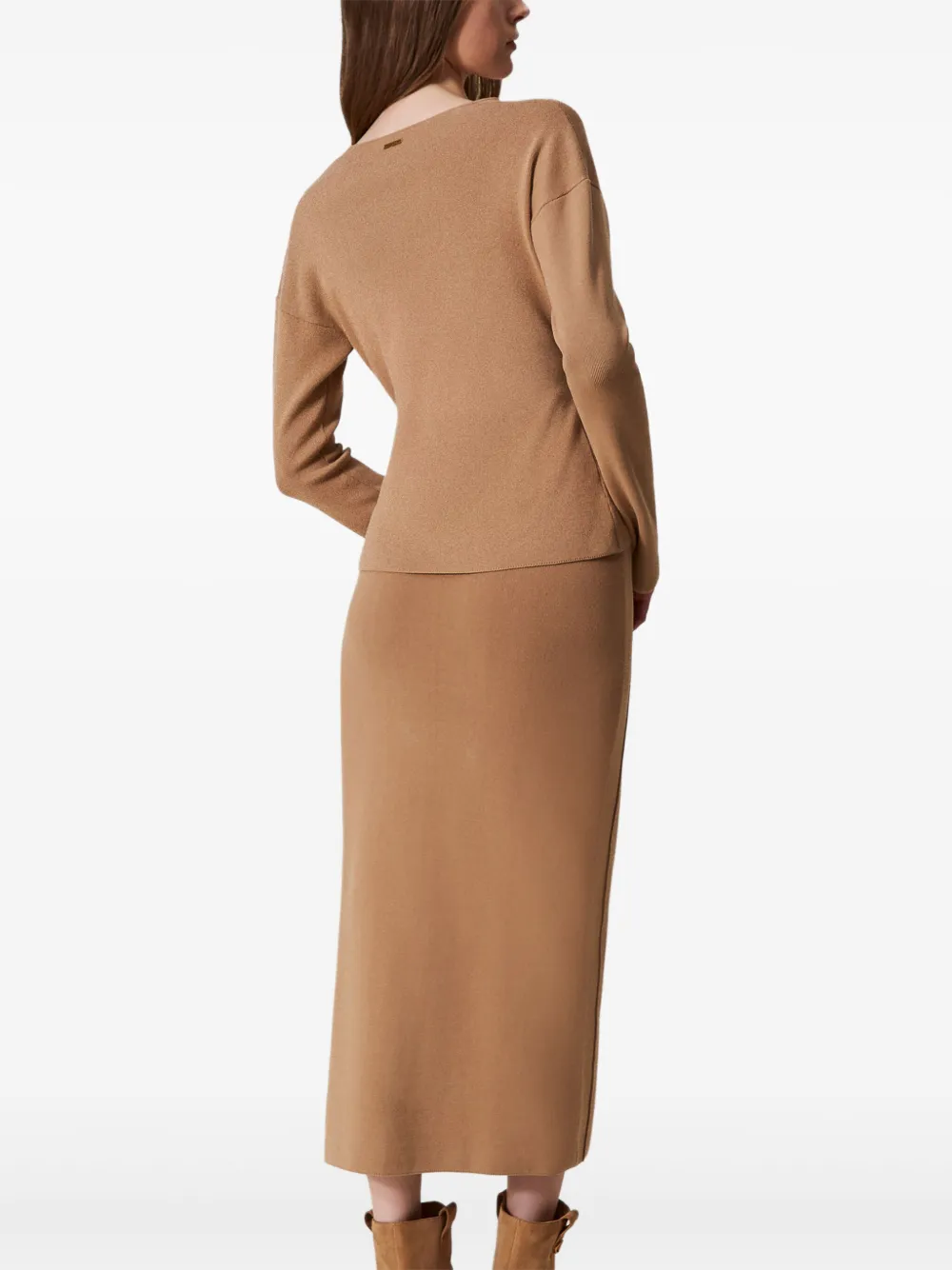 TWINSET Gebreide rok Beige