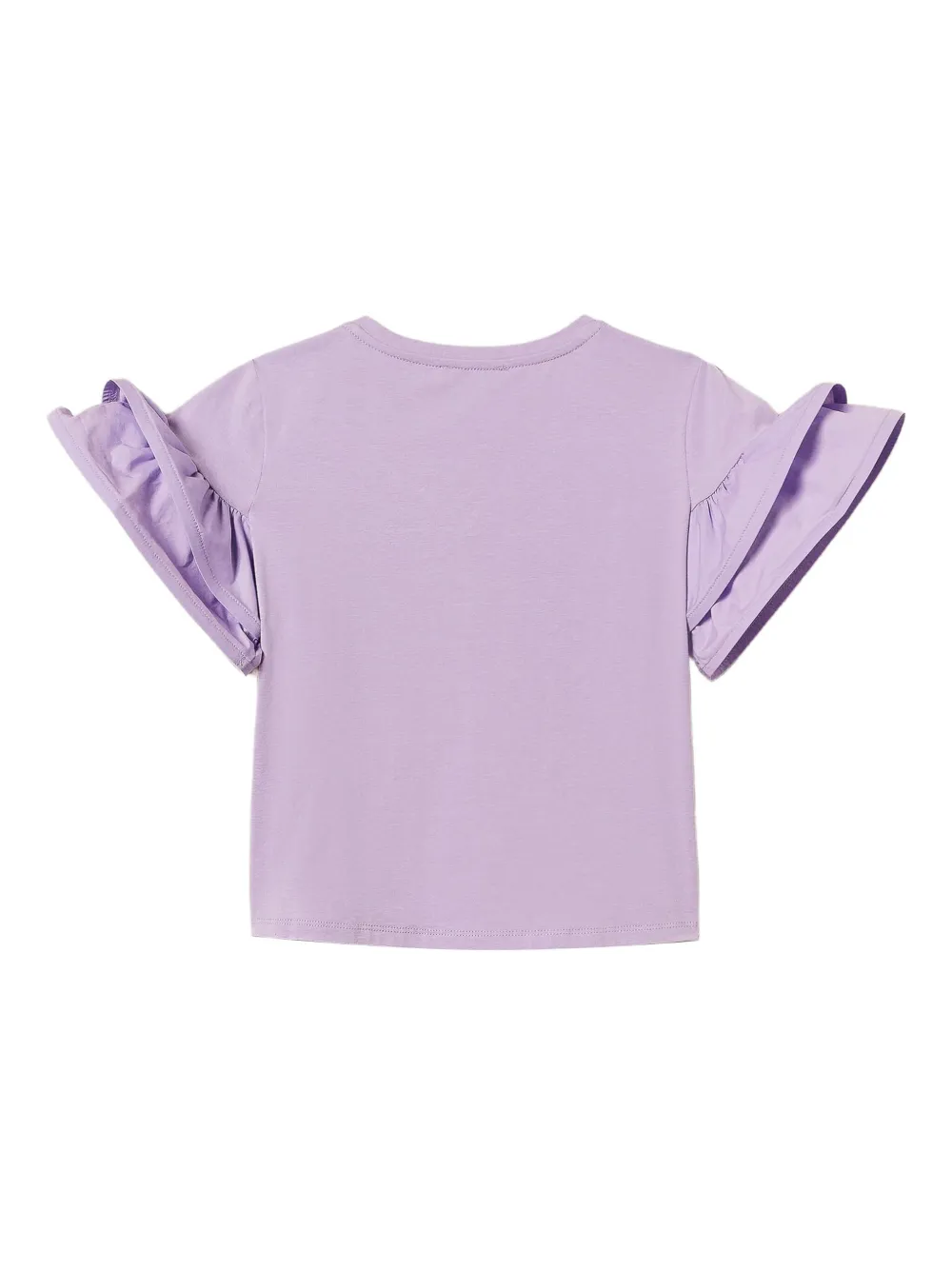 TWINSET Kids T-shirt met ruches Paars