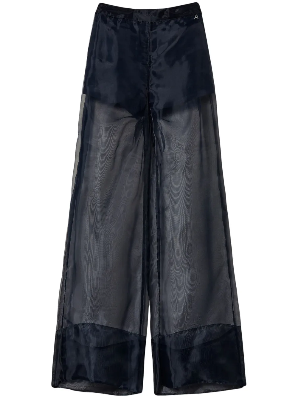 wide-leg organza trousers