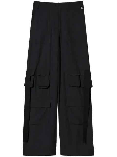 TWINSET Crêpe de Chine cargo trousers