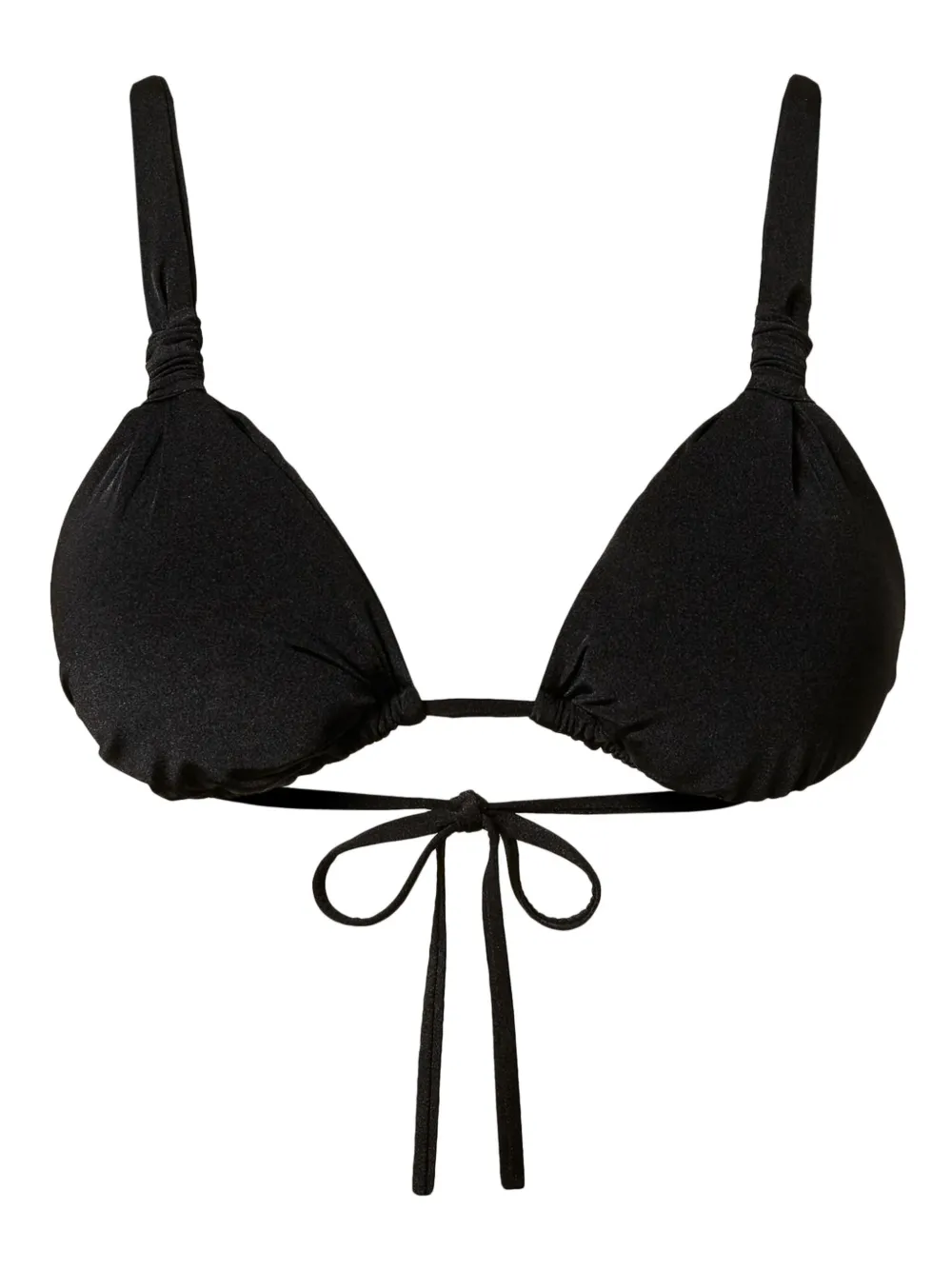 ruched triangle bikini top