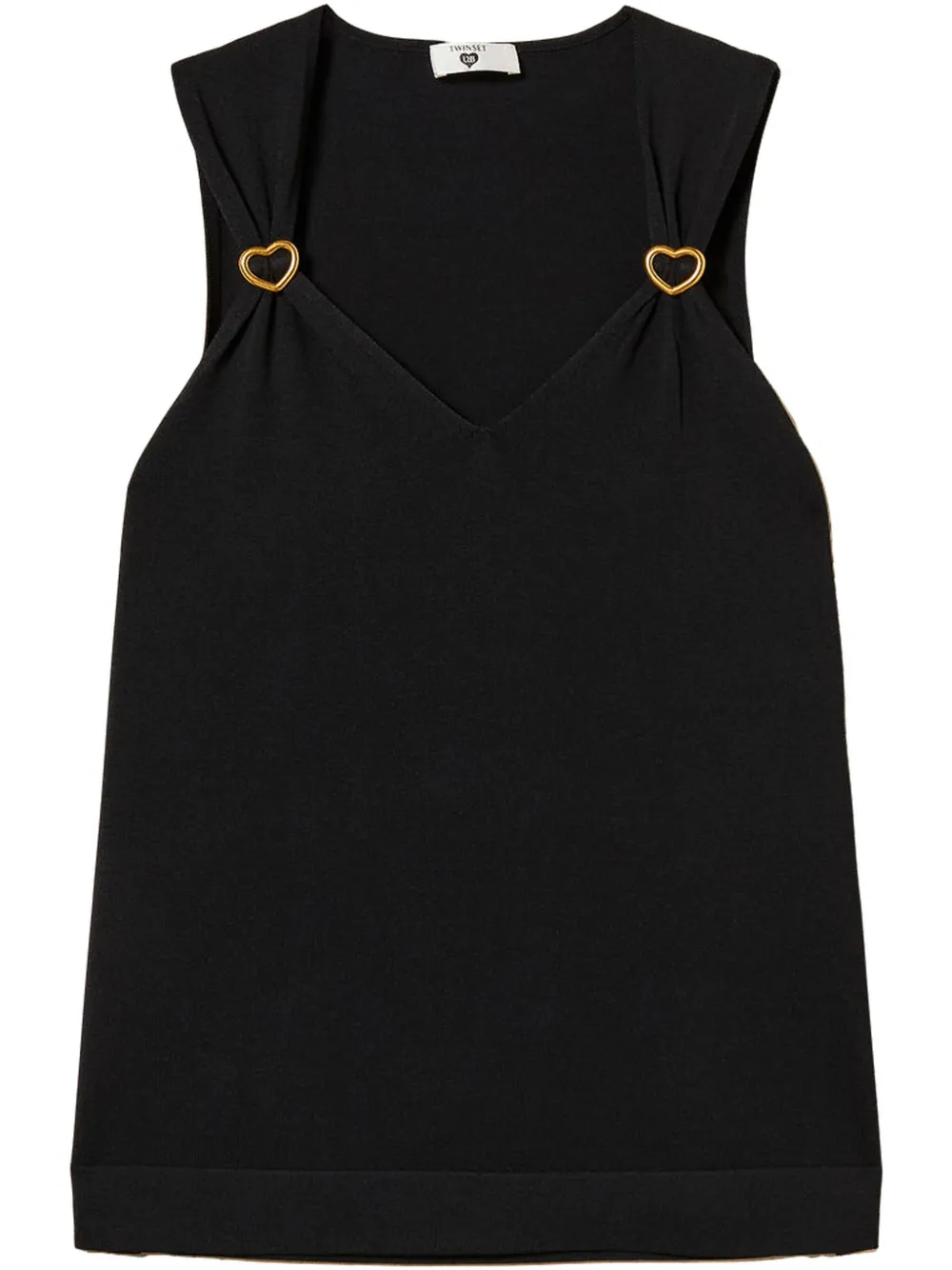 TWINSET heart-detail top | Black | Image 1
