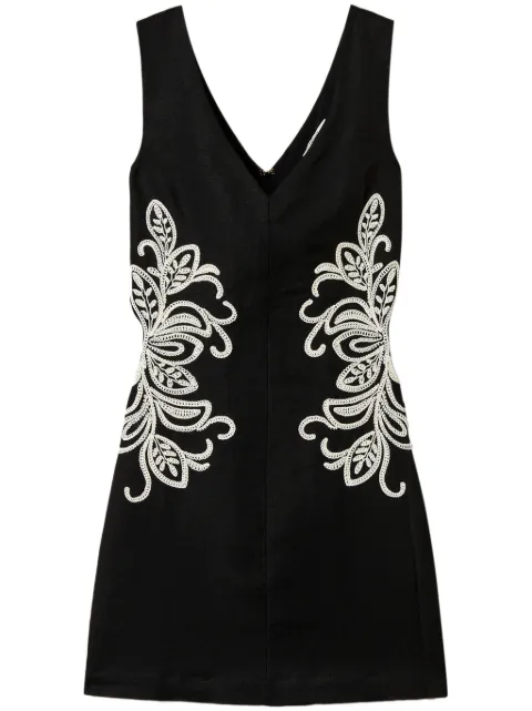 TWINSET vestido corto bordado