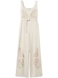 TWINSET broderie-anglaise jumpsuit - White