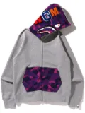 A BATHING APE® Color Camo Shark Full Zip Hoodie ""GREY""